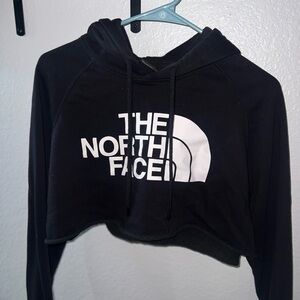 North face crop top black size L